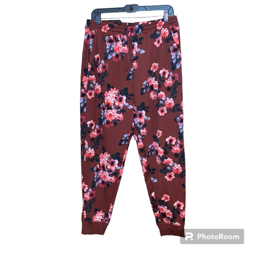 LuLaRoe Jax - XL (18-20) - Wine/red/orange/blue floral print.